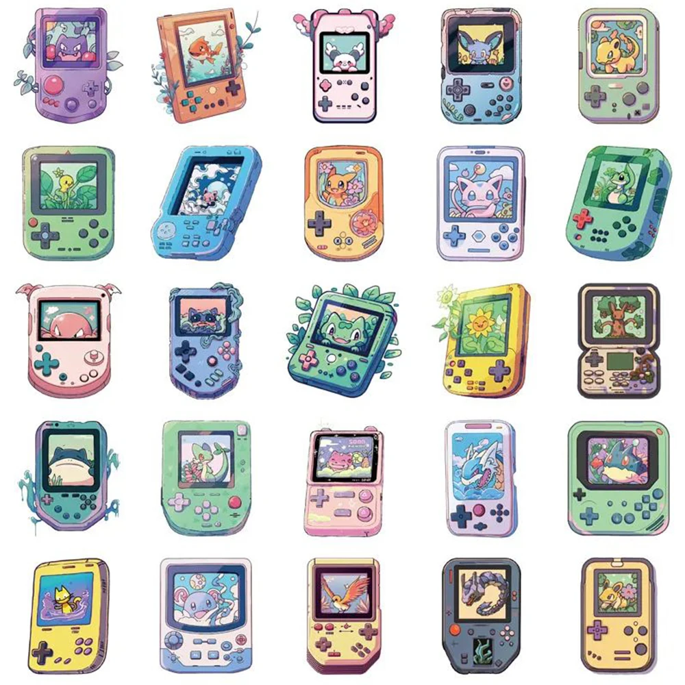 10/30/50PCS Kawaii Pokemon Spielkonsole Anime Cartoon Aufkleber DIY Telefon Koffer Laptop Kühlschrank Graffiti nette Aufkleber Aufkleber Spielzeug – Detail 7