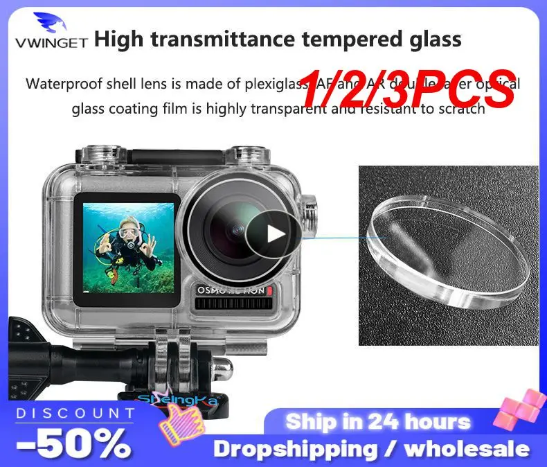 

1/2/3 шт., водонепроницаемый корпус для экшн-камеры DJI Osmo