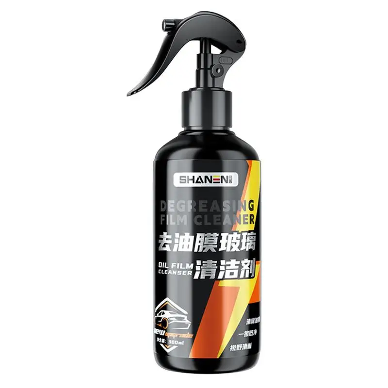 

Windshield Oil Film Cleaner 300ML Streak Free Glass & Window Cleaner Simple And Convenient Use Cleaner Without Damaging Glass