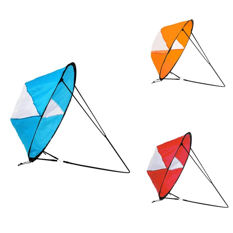 

Комплект парусов Downwind Wind Для Каяка, ветровой парус, весло для Каяка, аксессуары для легкой установки, быстро раскладывается, компактный и портативный