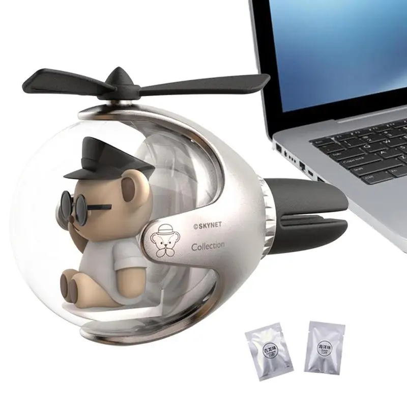 Car Perfume Air Freshener Automotive Dog Pilot Air Outlet Propeller