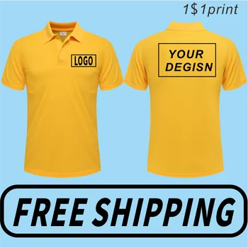 Summer Thin Short Sleeves Polo Shirt Cheap Casual Top Custom Printed Embroidered Text Logo Versatile Breathable Shirt Unisex