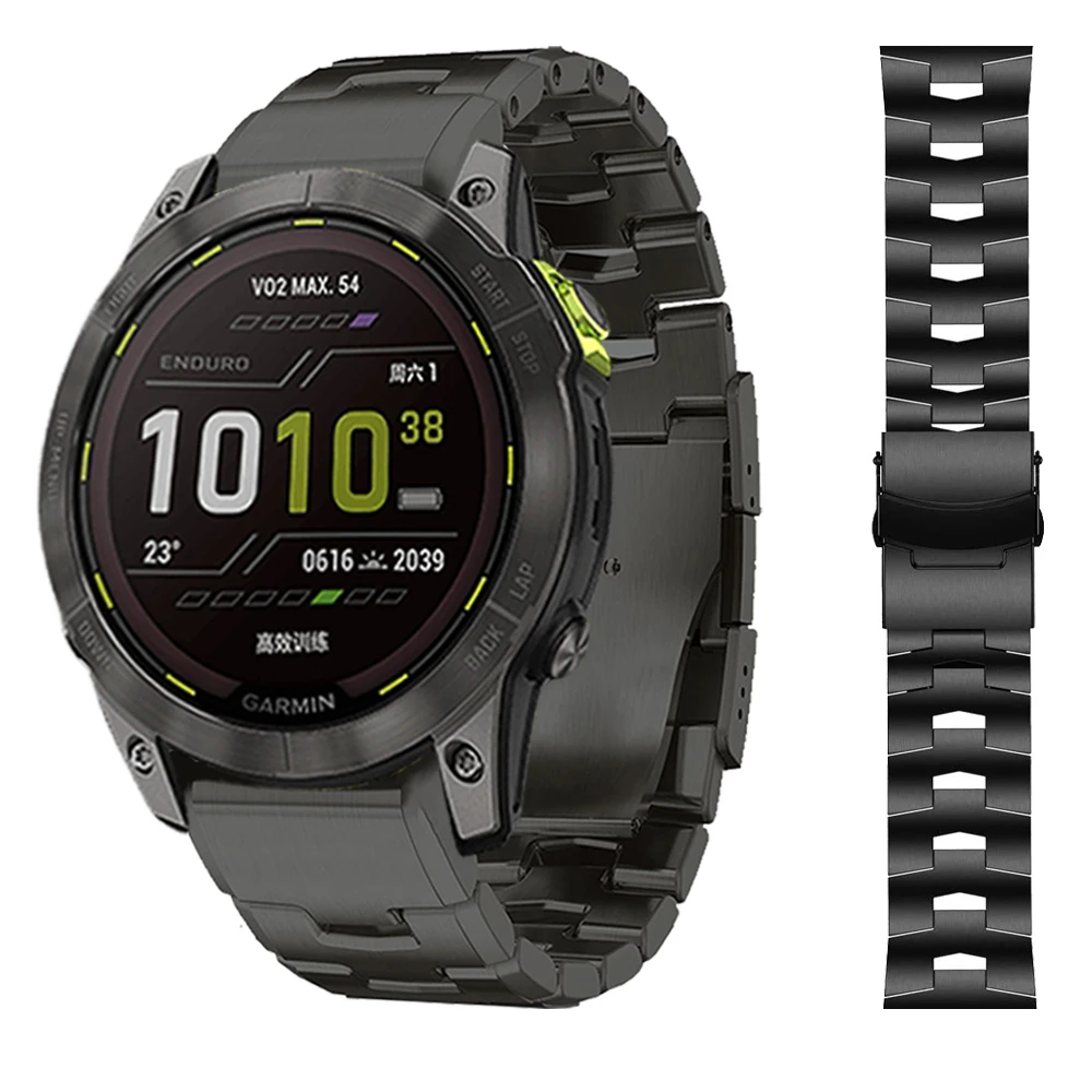 22/26mm Titanium alloy Watch Band QuickFit For Garmin Enduro 2 Strap