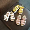 Fashion Girls Sandals Sweet Flowers Cute Princess Shoe Simple Versatile Girl Shoes New Summer Design Child Shoes Roman Sandals 1