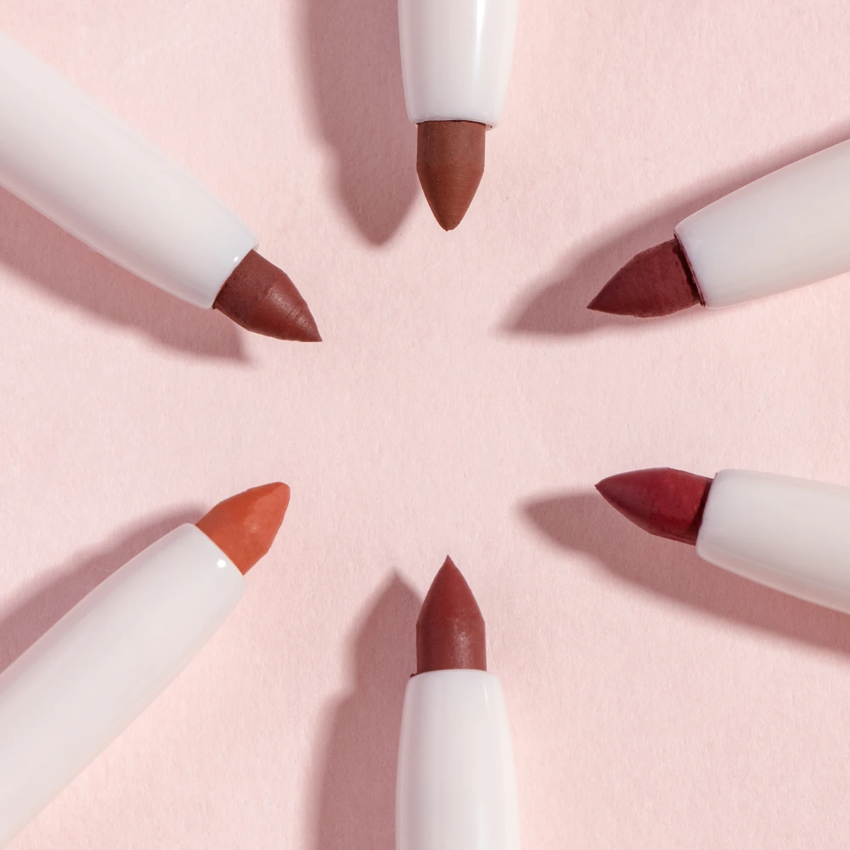 Slim Lip Pencil With Brush Long-Lasting Plumping Y2k Matte Lip Makeup Cosmetic High Pigment Silky Natural Nude Brown Lip Liner P 6
