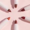Slim Lip Pencil With Brush Long-Lasting Plumping Y2k Matte Lip Makeup Cosmetic High Pigment Silky Natural Nude Brown Lip Liner P 6