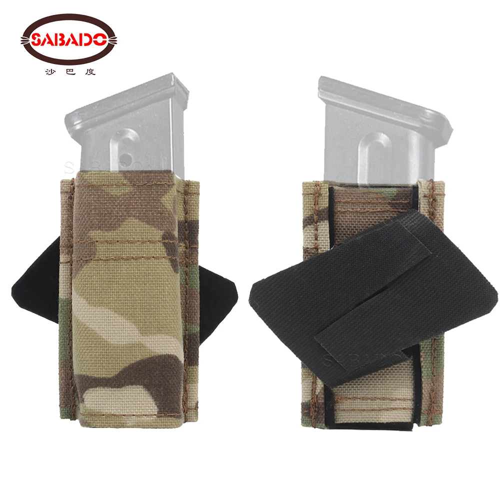 9MM Single Magazine Pouch Insert Back With Hook  For GLOCK M9 P226 HK USP Hunting Airsoft Faster Retention System Pistol Mag Bag