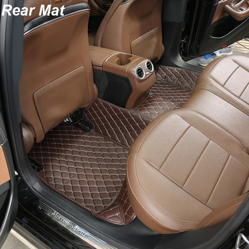 맞춤형 가죽 자동차 바닥 매트, BMW F11 Tourer 2010 2011 2012 2013 2014 2015 인테리어 액세서리 카펫 러그 발 패드, 1 개