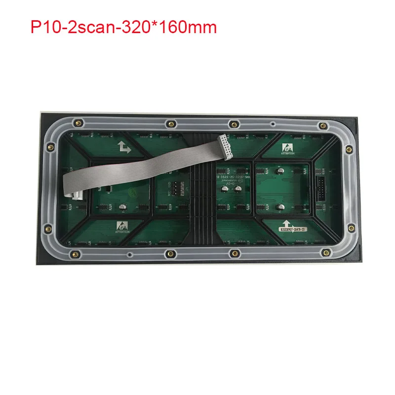 P10 Outdoor LED Waterproof Module RGB Full Color LED Display Module 320 * 160mm 32*16pixels SMD3535,1 / 2 Scan Panel