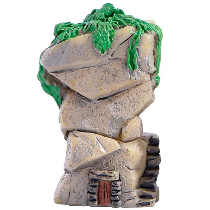 3Pcs Simulazione Rockery House Figure Stone Cottage Fairy Garden Cartoon Micro Landscape Fish Tank Animals Statue Resin Craft