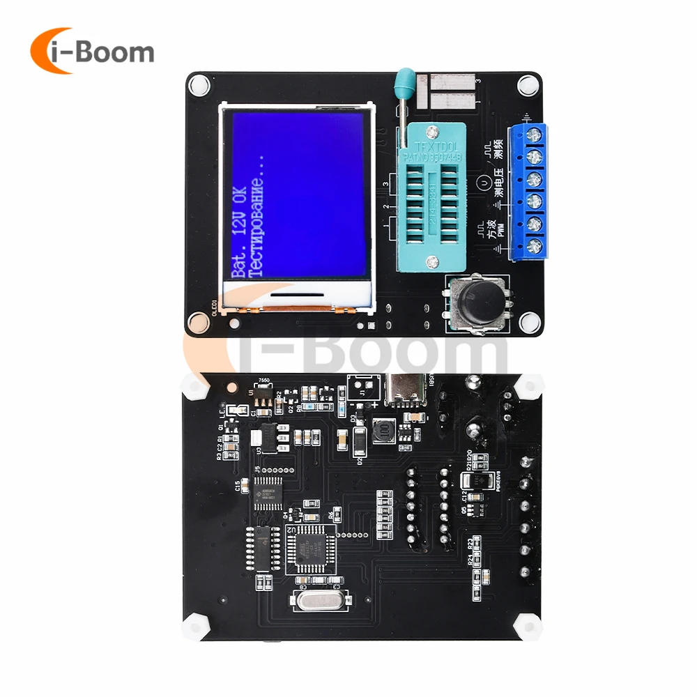 

GM328A Transistor Tester Resistance Inductance tester multimeter ESR Capacitance Frequency Meter PWM Square Wave Generator