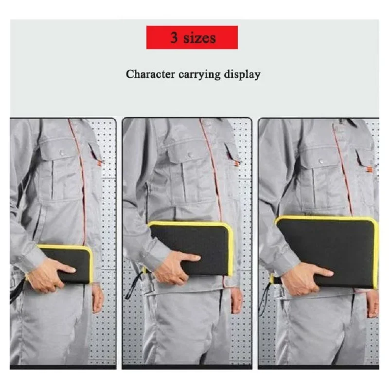 Multi Tool Kit Electrician Tote Bag Portable Organizer Hard Board Small Toolkit Wear-resistant Tools Pouch Repair Professional 6