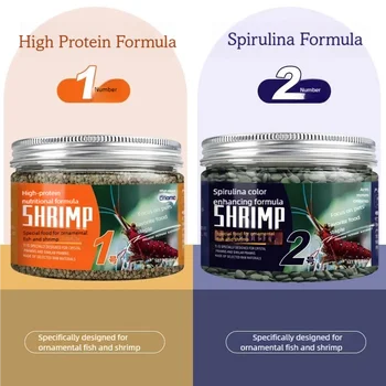 Crystal Shrimp Feed Natural Freshwater Ornamental Prawn Food Crayfish Feed With Spirulina Protein Calcium Balanced Nutrition