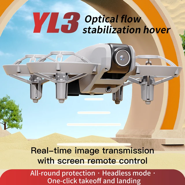 New YL3 Mini Drone 8K HD Camera 5G WiFi FPV UAV with Screen Remote Control Aerial Quadrocopter Kid Teens Toy Gift Outdoor Travel 6