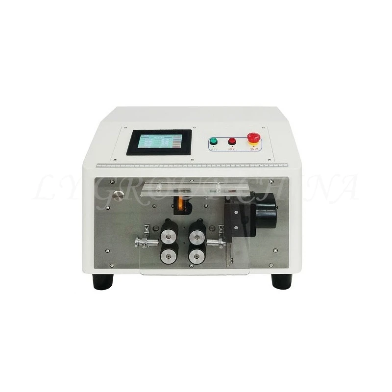 LY-312A B C 터치 스크린 자동 와이어 튜브 슬리브 파이프 절단기, 직경 1-12mm, 220V, 110V