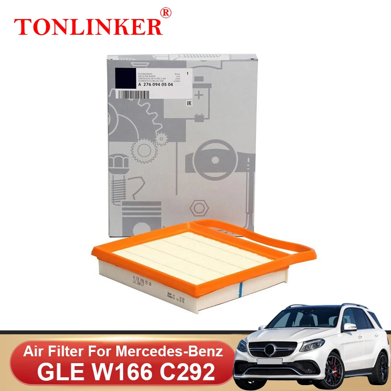 

TONLINKER Air Filter A2760940504 For Mercedes Benz CLE W166 C292 2015-2019 GLE 400 450 500e AMG 43 4MATIC Car Accessories Goods