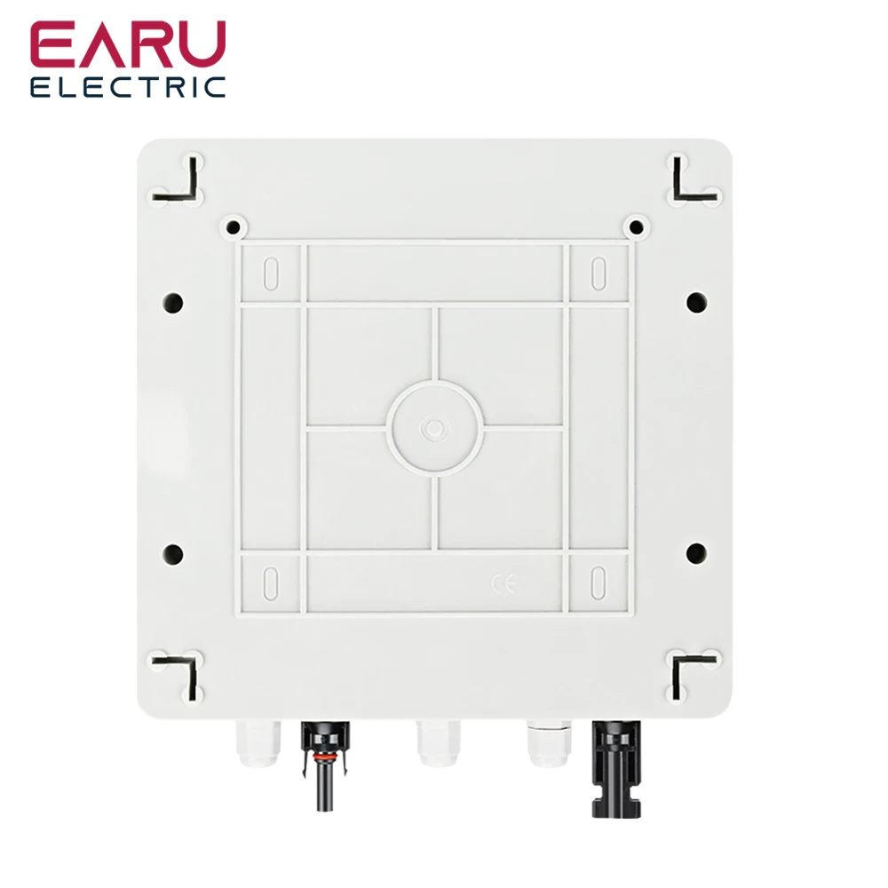 Waterproof IP65 Combiner Box For Solar PV Systems Features Lightning Protection 1 Input & 1 Output DC 1000V 15A Fuse MCB SPD