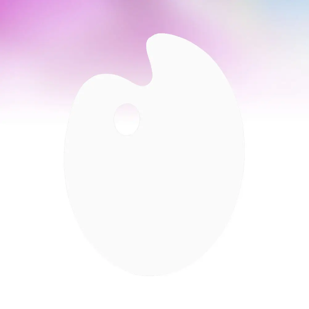 전문 아크릴 페인팅 팔레트 투명 아트 페인트 혼합 트레이 드로잉 스케치 여행용 휴대용 타원형 30x20cm