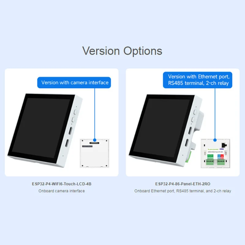 รูปสินค้า บอร์ดพัฒนา ESP32-P4 หน้าจอสัมผัส 4 นิ้ว 5 จุด