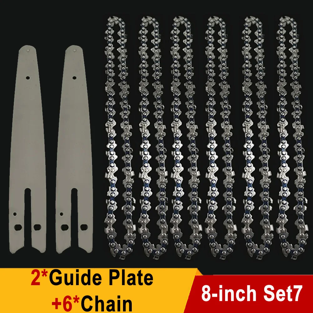 Portable 8-Inch Mini Chainsaw Chain with 45 Knots and 22 Blades for Precision Pruning and Logging
