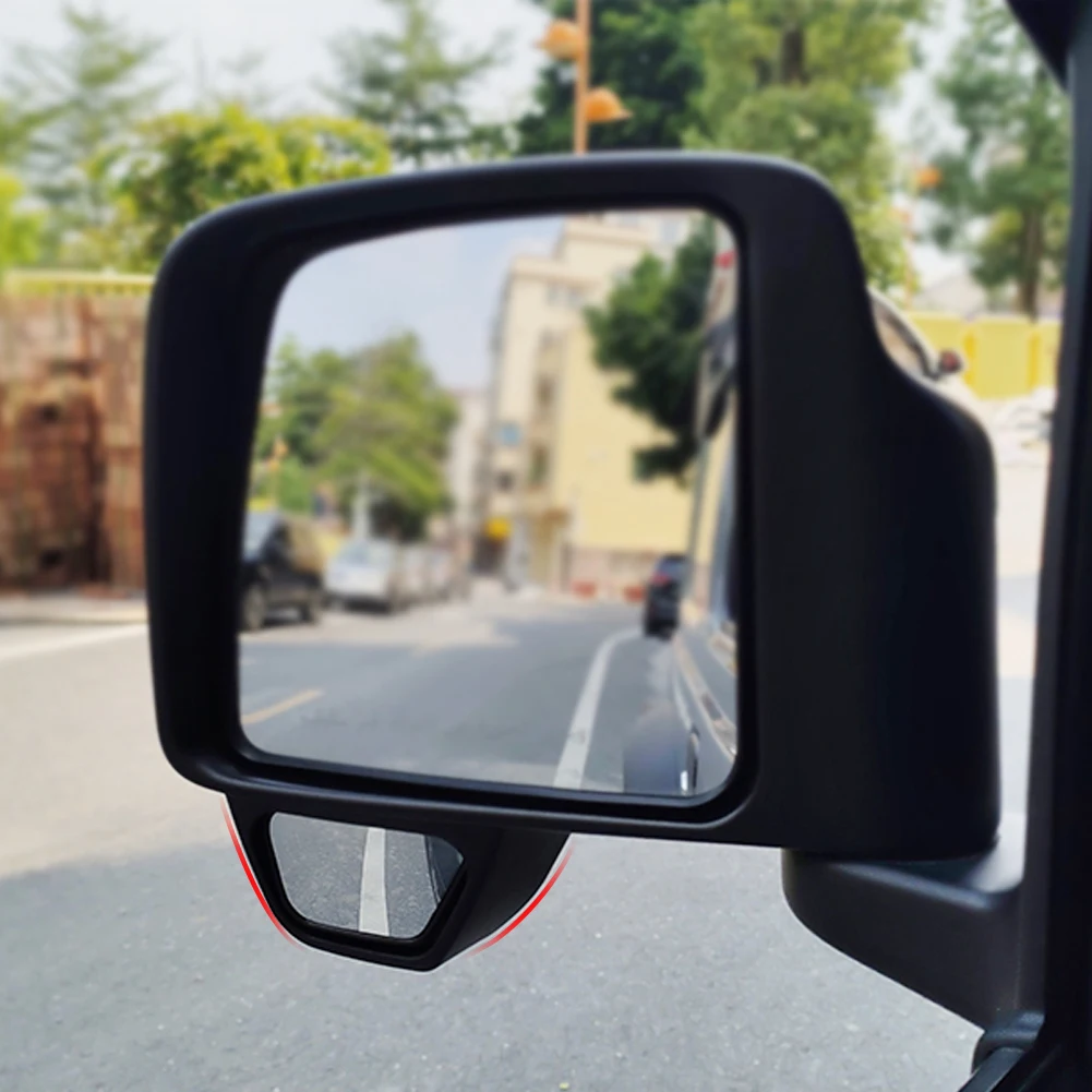 Car Auxiliary Blind Spot Mirror Interior HD Convex Rearview Mirror 270  Degree Wide Angle Adjustable Parking Rimless Mirrors - AliExpress