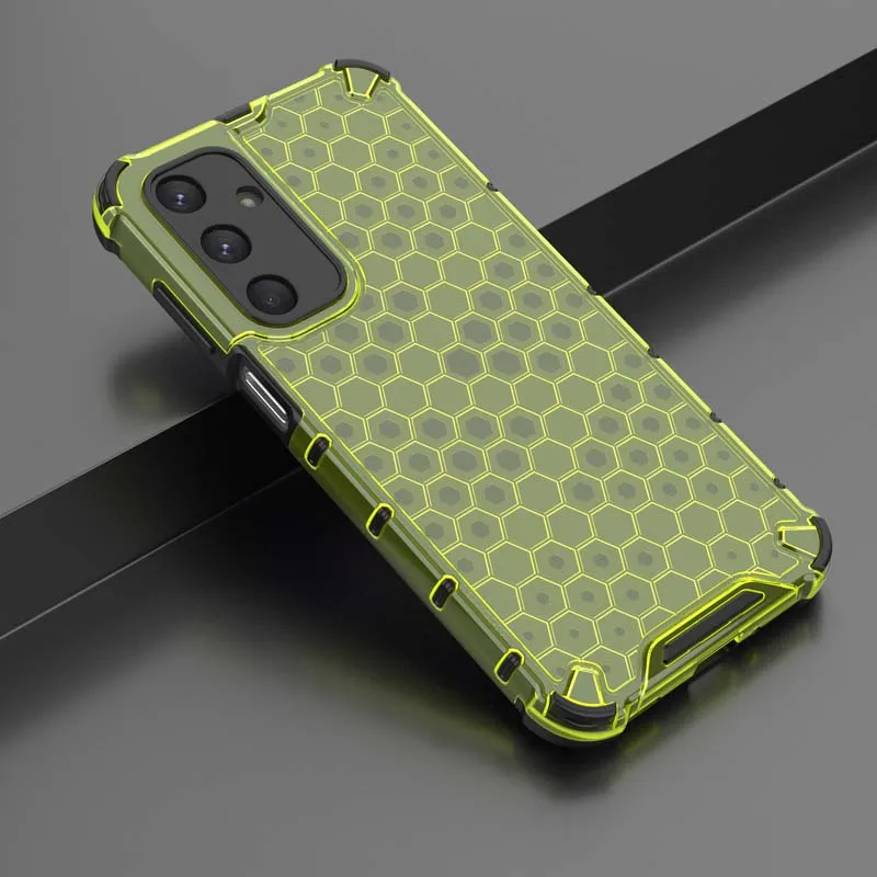 Luxury Honeycomb Hybrid Shockproof Phone Case - 2-in-1 Design