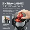 Big Mouth Whole Fruit 5.2”Self-Feeding Chute,Cold Press Masticating Slow Juice Extractor,Easy to Clean,Impact Resistant BPA Free 3