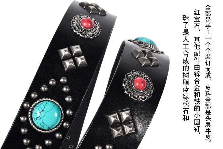 High Quality Top Grain Genuine Leather Belt for Men Brand Strap Male Pin Buckle Fancy Vintage Jeans Belt Cowboy Cintos