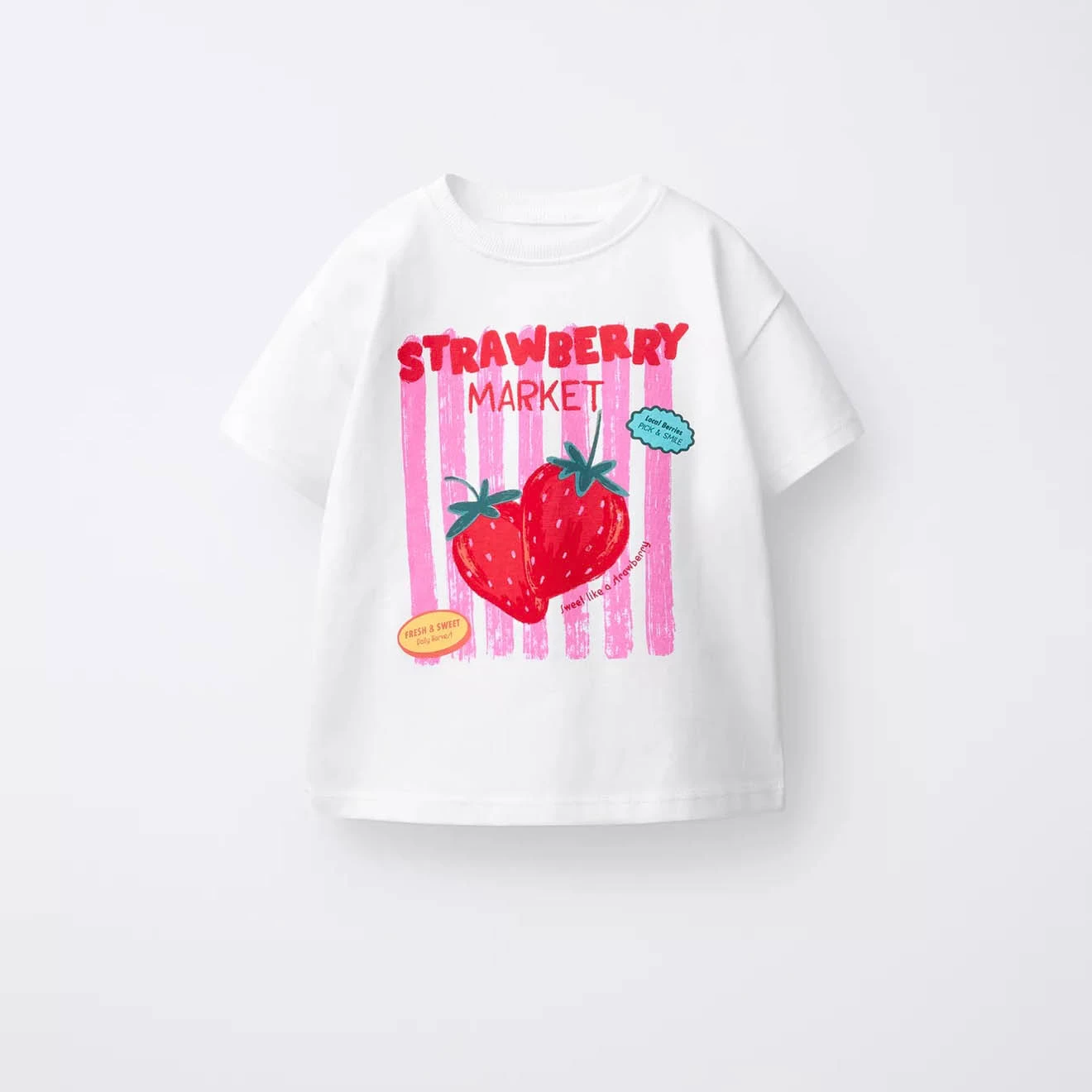 Printed Cartoon T-shirt For Kids Clothing Summer Costume Simple Fashion Baby Girl And Boy Short Sleeve Tees Tops Children Tshirt