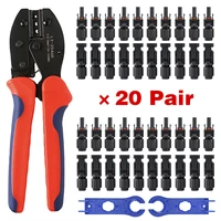 Livraison gratuite 10/20/50 paires connecteur solaire 1000V30A branche de panneau solaire connecteurs PV connecter outil pince à sertir 1