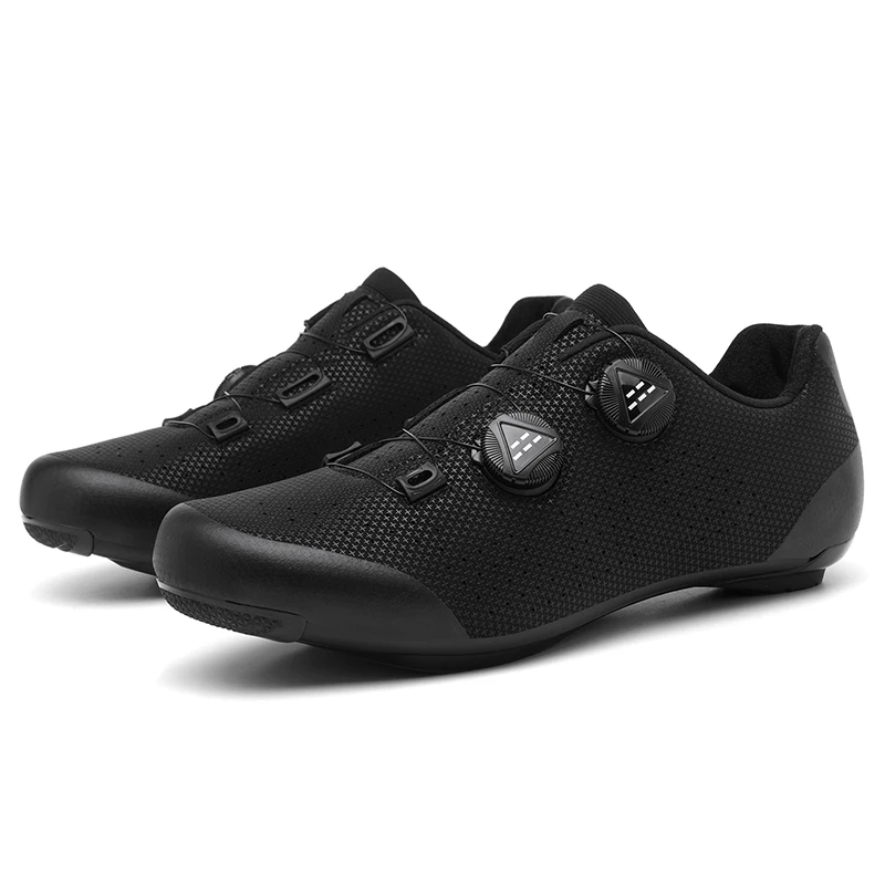 Black Road Cycling Shoes Mtb Cleat Mountain Bike Flat Pedal Man Breathable Light Racing Speed Bicycle Footwear women