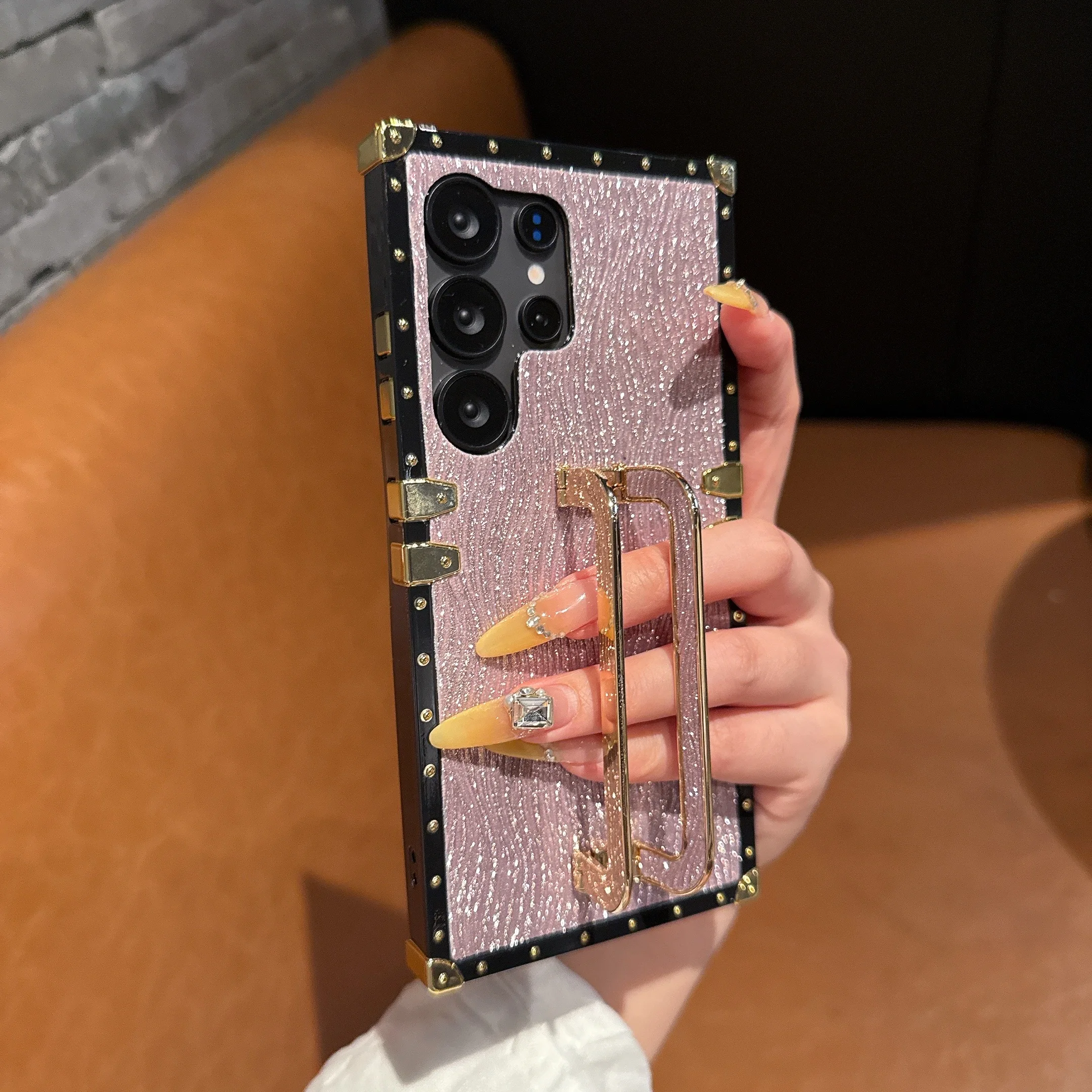 Glitzernde Handyhülle Mit Wellendesign Für Samsung Galaxy Serie_voghion.com