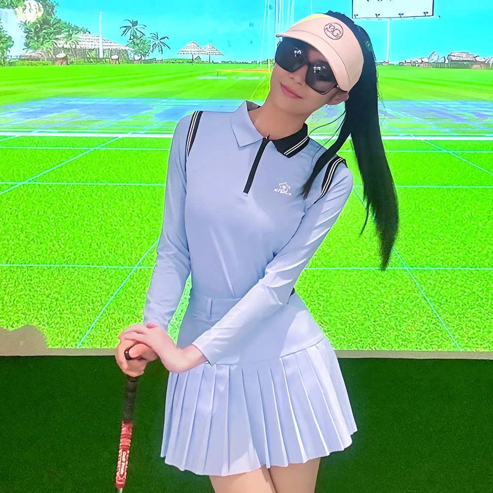 Autumn New Golf Women's Long Sleeve Polo Shirt Anti Wrinkle, Wear Resistant, High Quality, Versatile, Outdoor Leisure Sports