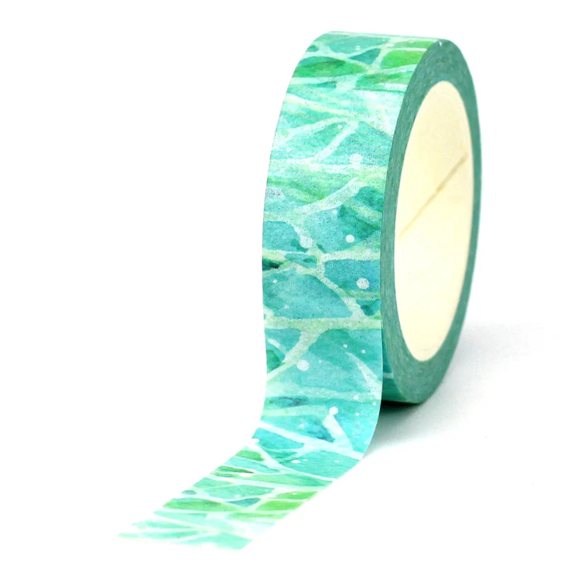 2022 New 1pc 10m Decorative Beautiful Green Style Washi Tapes For Planner Adhesive Masking Tape