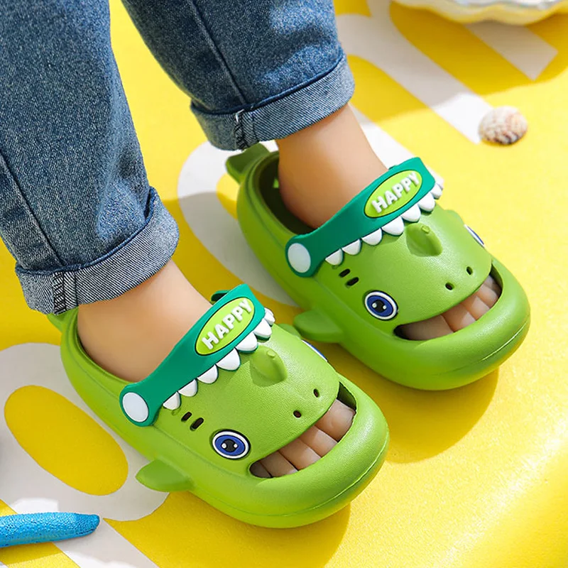 Kids Slippers Shark Indoor Non-Slip Soft Bottom for Children