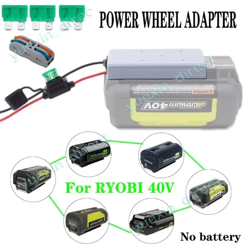 350W Power Inverter For Ryobi 40V Li-ion Battery, OP401 4-Port 40V To 120V Pure Sine