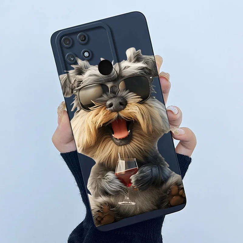 Lovely Cartoon Bumper Cover - Matte Liquid Soft Silicone Camera Protective Phone Case