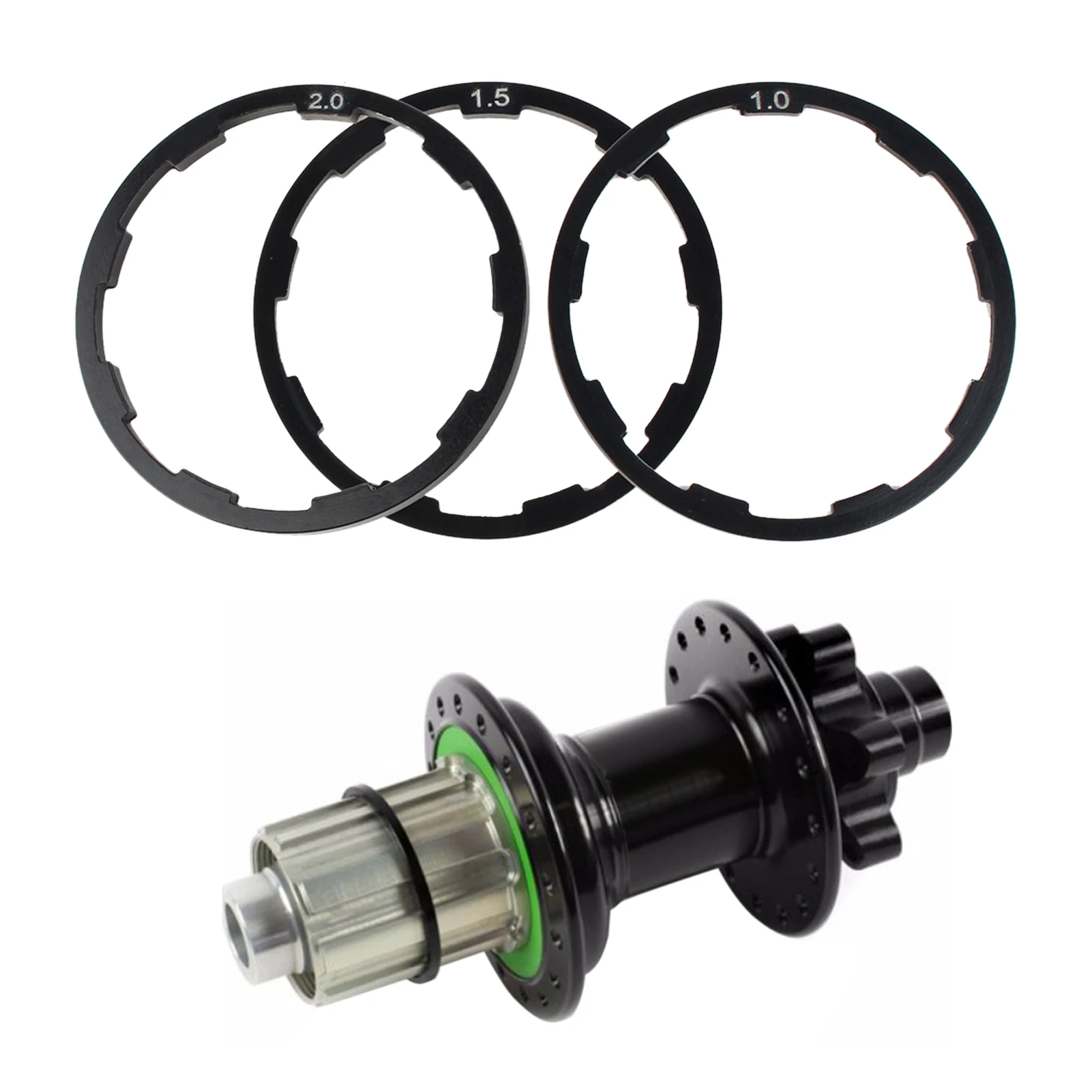 3Pcs 1/1.5/2mm Bicycle Hub Washer MTB Bottom Bracket Spacers Flywheel Cassette Gasket Road Bike