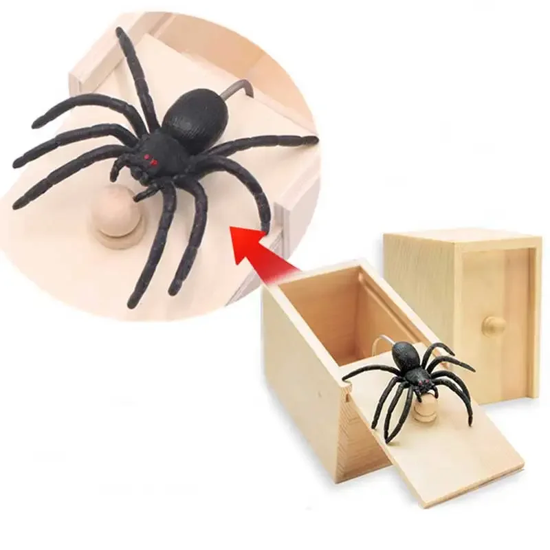 Funny Scare Hidden Spider and scorpion Prank Box Case Prank Scarebox Interesting Play Trick Toys