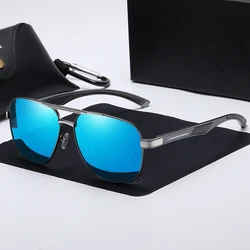 High - Performance Car Anti - Glare Polarized Driving Sunglasses (Gun blue)