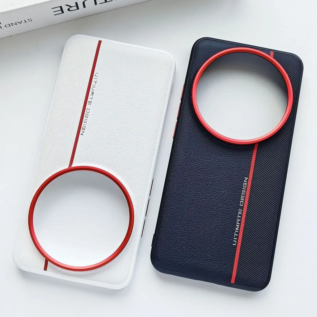 Luxury Fashion Hard PU Leather Protective Phone Shell Case