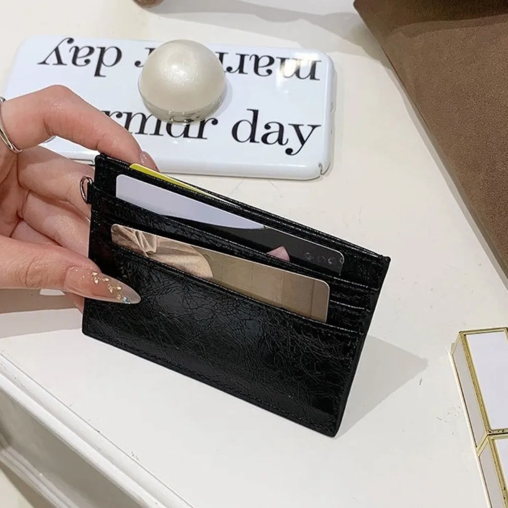 Compact Ultra Thin Cracked Leather Card Wallet Mini Size Multiple thumbnail 10