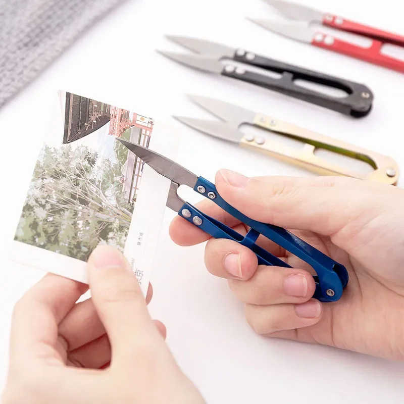 5/10/12pcs 원사 가위 절단 바느질 가위 가위 크로스 스티치 가위 자수 가위 U 스레드 가위 패브릭 DIY