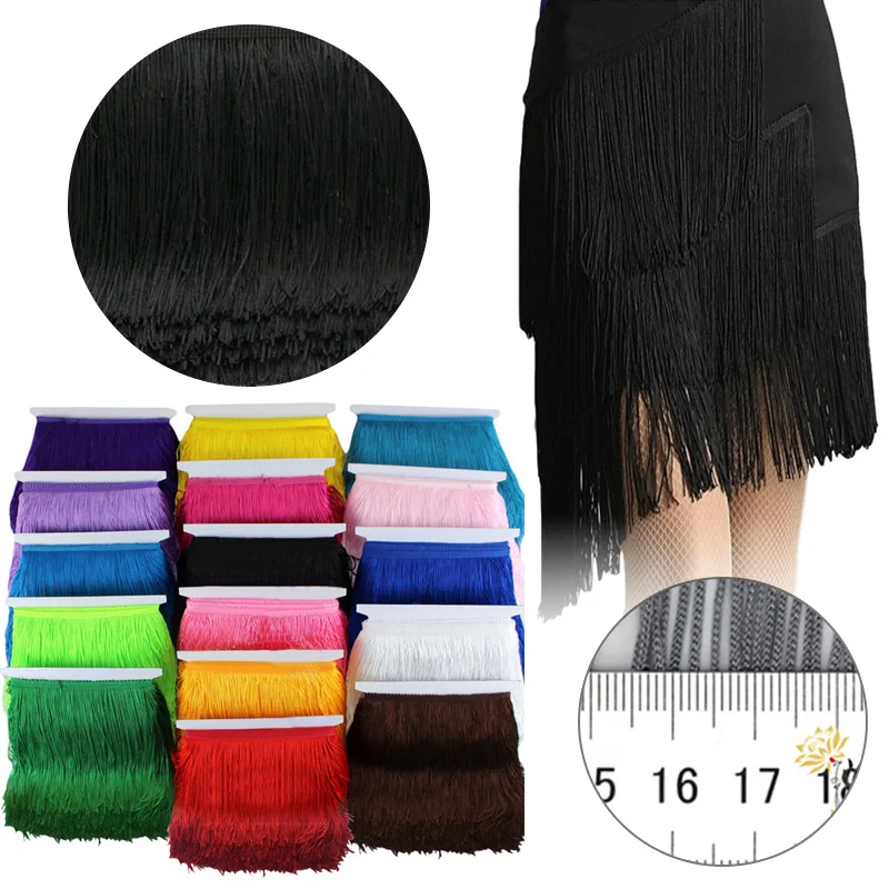 10 Yards 15cm TLace Trim Tassel Fringe Diy Latin Dress Stage Clothes Accessories Decor For Curtains Lamp Diy Accessory