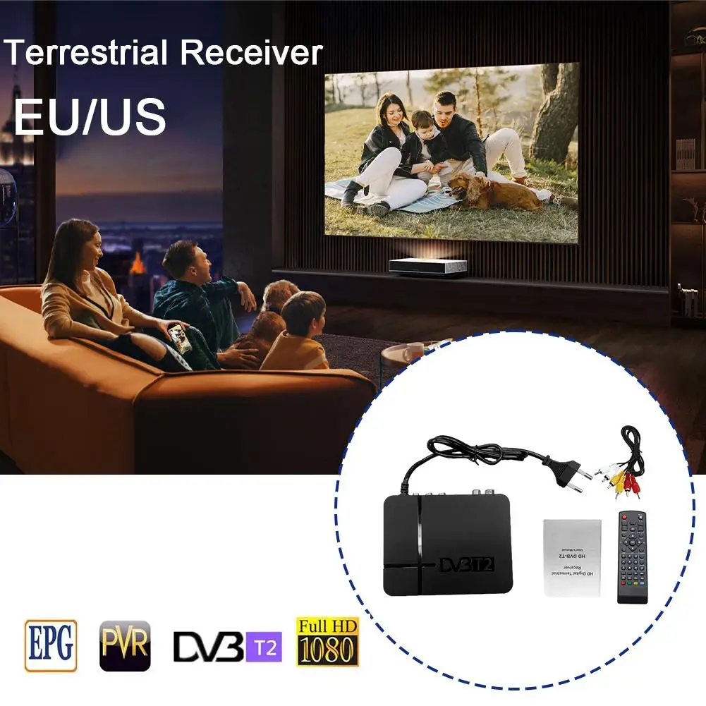 

Terrestrial Receiver 1080p Digital Pvr K2 Dvb-t2 Tuner With Box Tv Broadcasting H.264 Support Remote Mpeg-2/4 V2w6