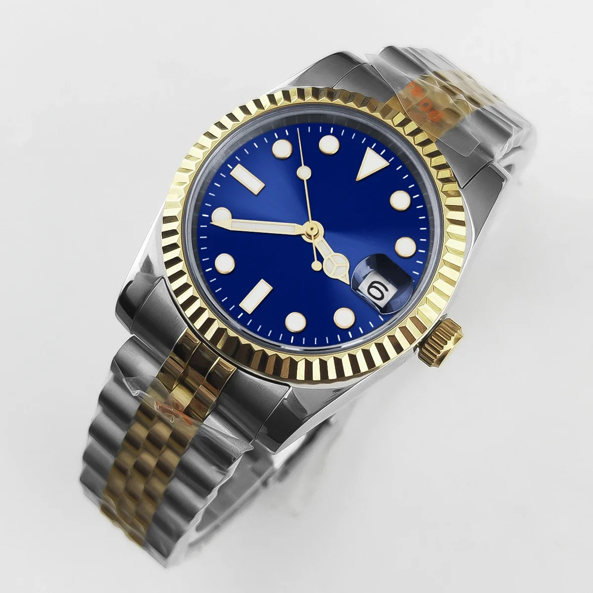 

Часы наручные механические с сапфировым стеклом, 36/39 мм