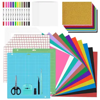 HTVRONT 58pcs Tools and Accessories Bundle Cricut Kit 1