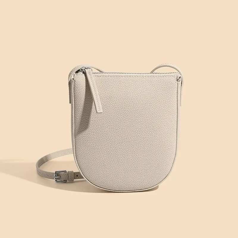 Genuine Leather Real Cowhide Women's Versatile Fashion Phone Bag Women Messenger Bag Small Shoulder Bag Crossbody Bags for Women 9