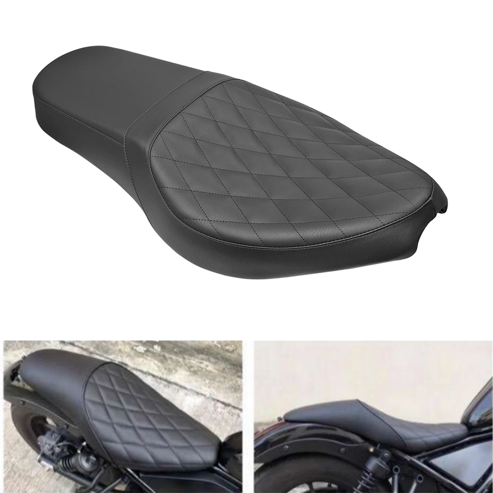 Motorcycle Black Replacement Front Rear Driver Passenger Pillion Seat  Double Cushions For Honda Rebel Cmx 300 500 2017-2021 - Motorcycle Seat  Cushions - AliExpress