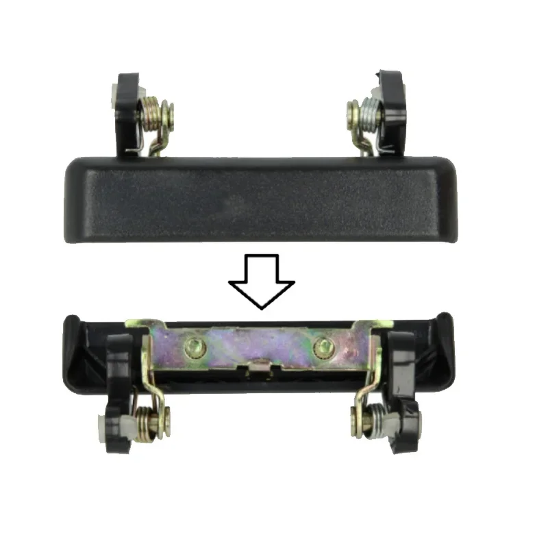 Pair Of Front Exterior Door Handles - Left & Right Black Replacement For 1986-1995 Suzuki Samurai